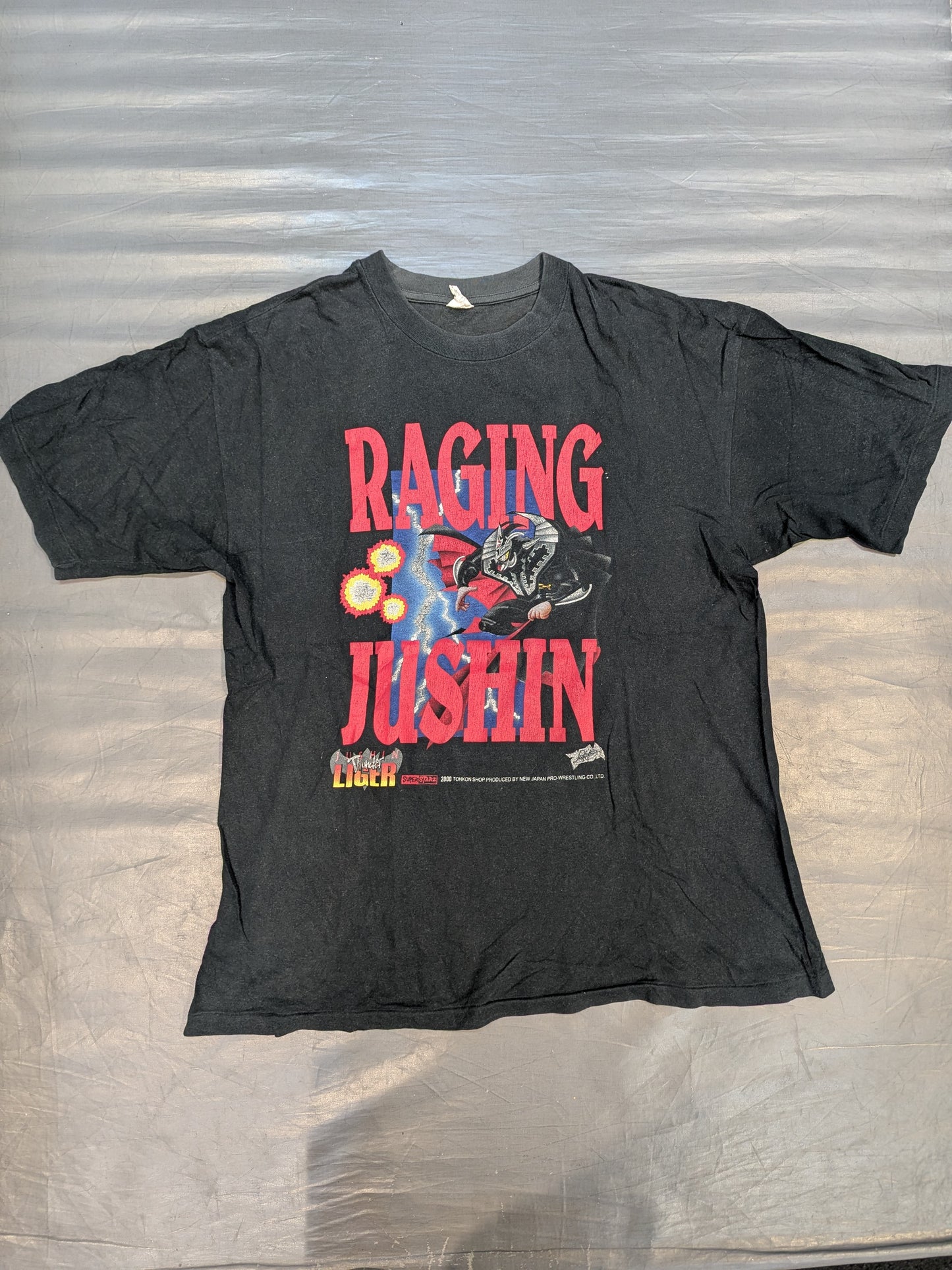 獣神サンダー・ライガー「RAGING JUSHIN」坂井永年氏イラストTシャツ
