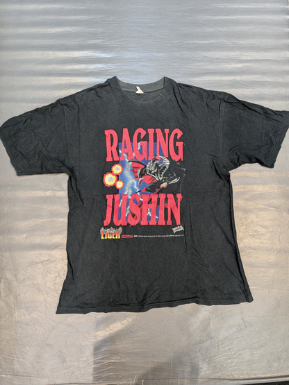 獣神サンダー・ライガー「RAGING JUSHIN」坂井永年氏イラストTシャツ