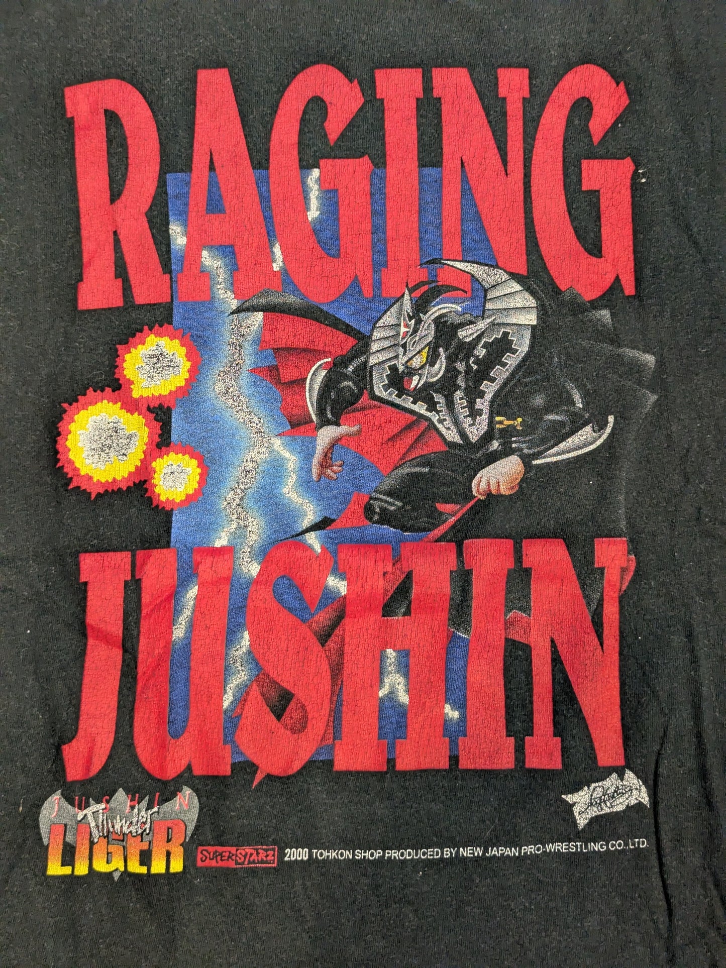獣神サンダー・ライガー「RAGING JUSHIN」坂井永年氏イラストTシャツ
