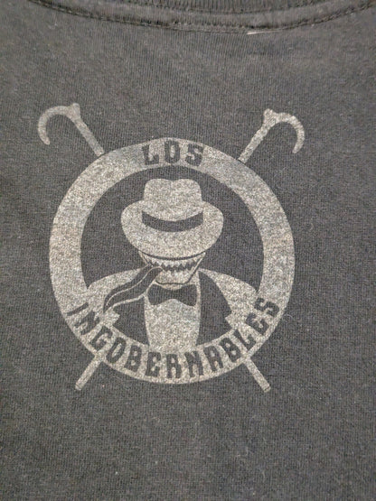 BUSHI「INGOBERNABLES」Tシャツ(ブラック×ブラック)