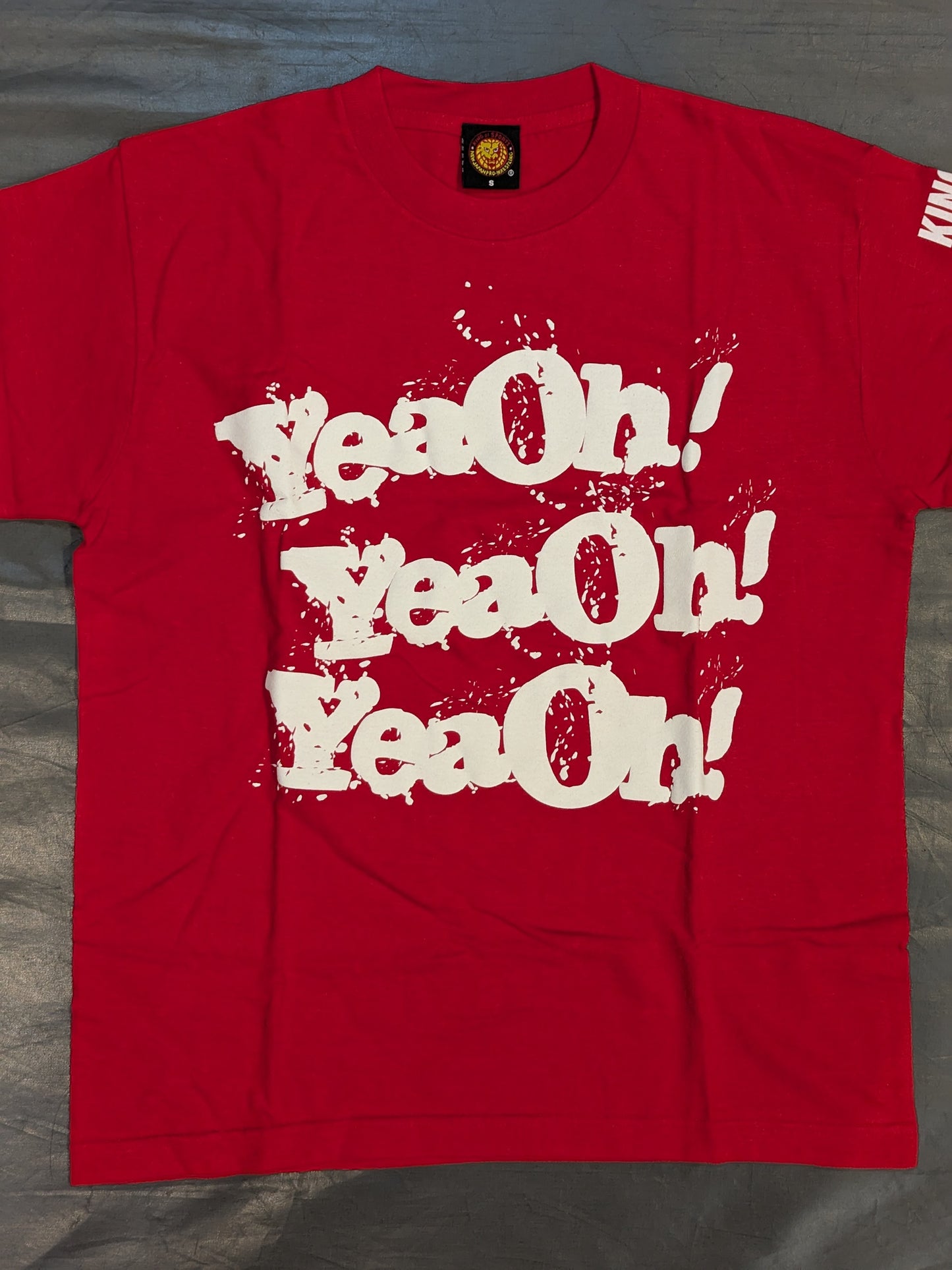中邑真輔「YeaOh!×3」Tシャツ②(レッド)