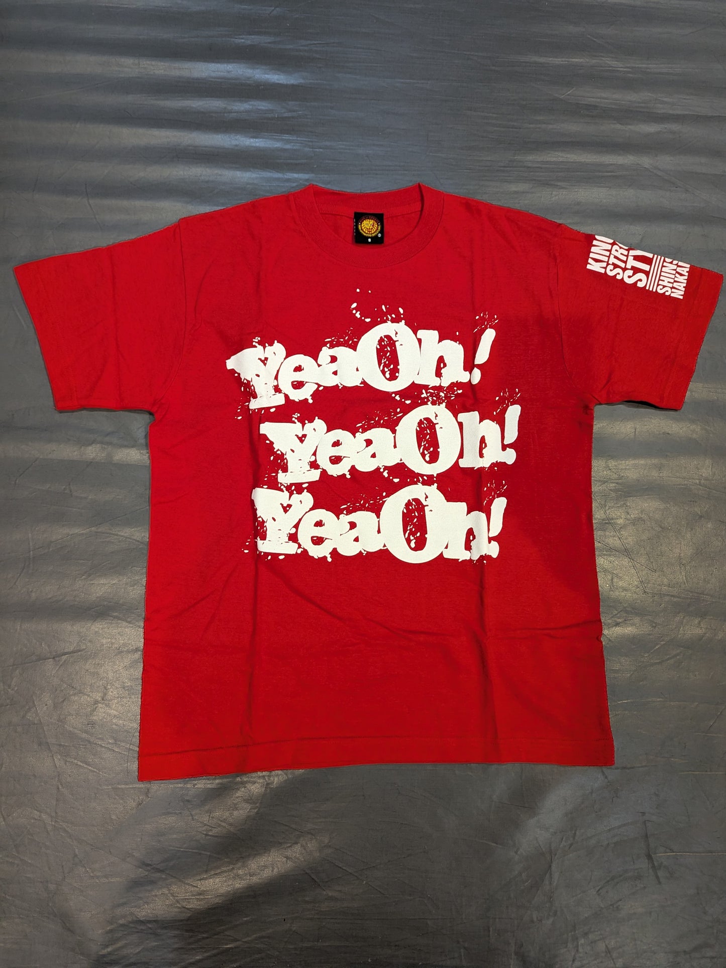中邑真輔「YeaOh!×3」Tシャツ②(レッド)