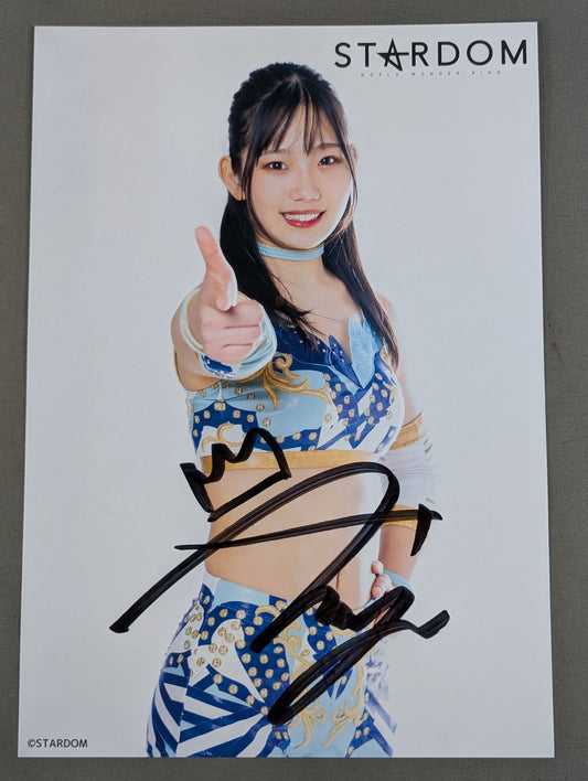 天咲光由 直筆サイン入り スターダムポートレート(M-6)