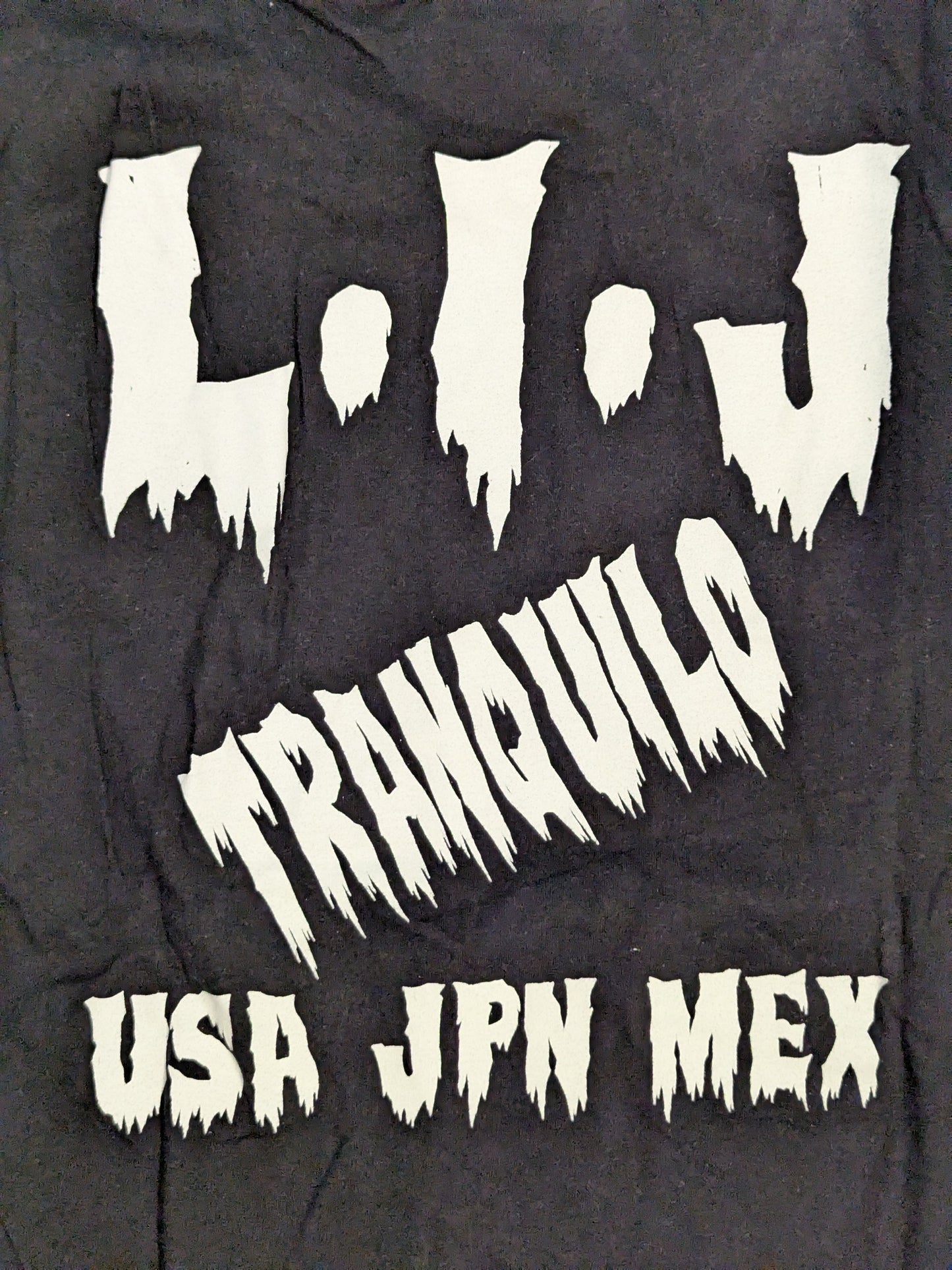 L・I・J Tシャツ⑤(ブラック×ホワイト)