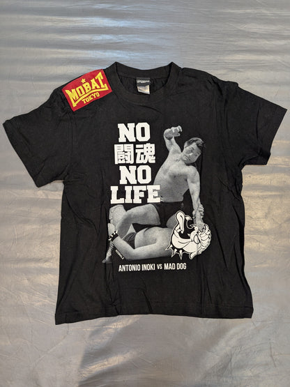 Antonio Inoki × MOBSTYLES 'NO Fighting Spirit NO LIFE' T-shirt