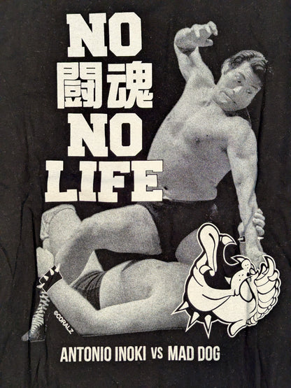 Antonio Inoki × MOBSTYLES 'NO Fighting Spirit NO LIFE' T-shirt