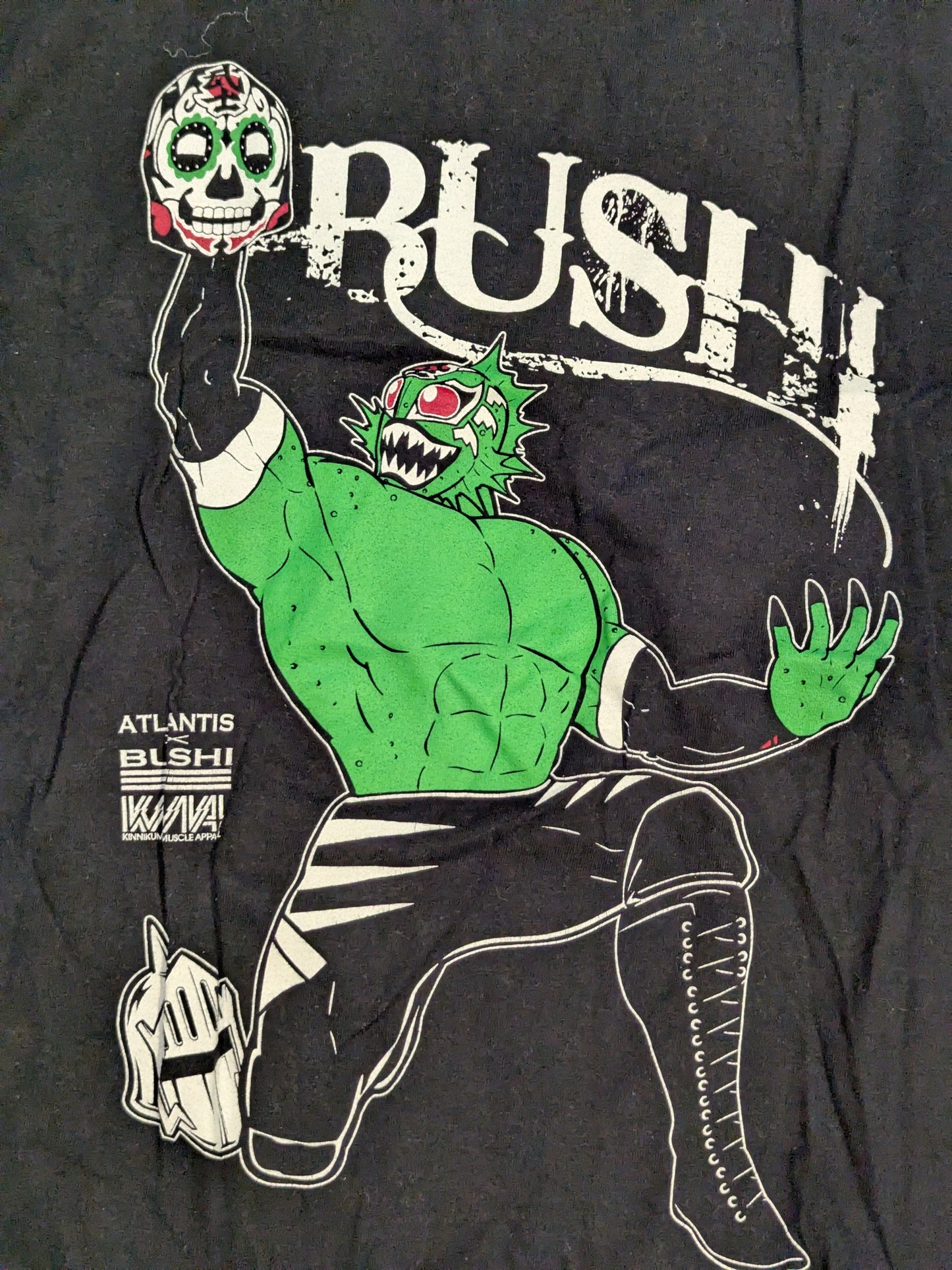 BUSHI ×Atlantis  T-shirt (Black)