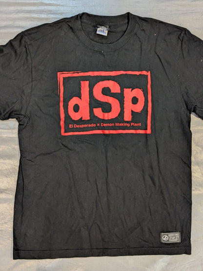 エル・デスペラード×d.M.p Tシャツ(ブラック×レッド)
