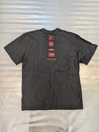 エル・デスペラード×d.M.p Tシャツ(ブラック×レッド)