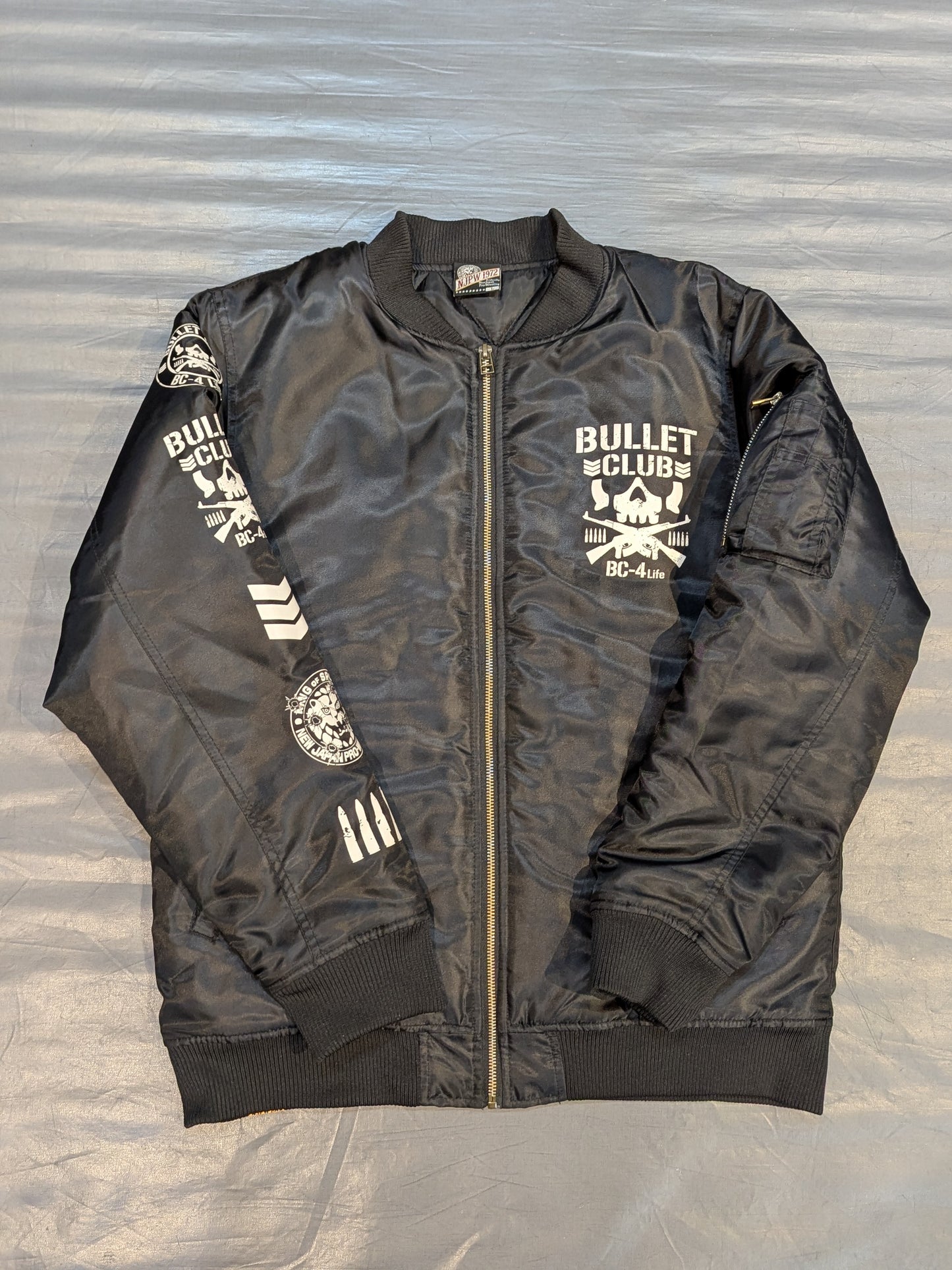 新日本プロレス×しまむら BULLET CLUB MA-1ジャケット②(ブラック)