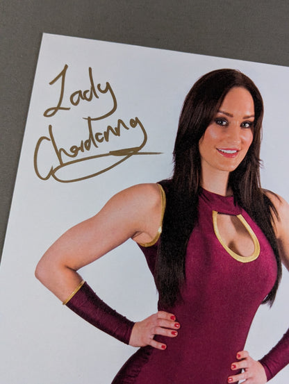 Lady Chadney hand signed autograph Pro-Photo (A-2)