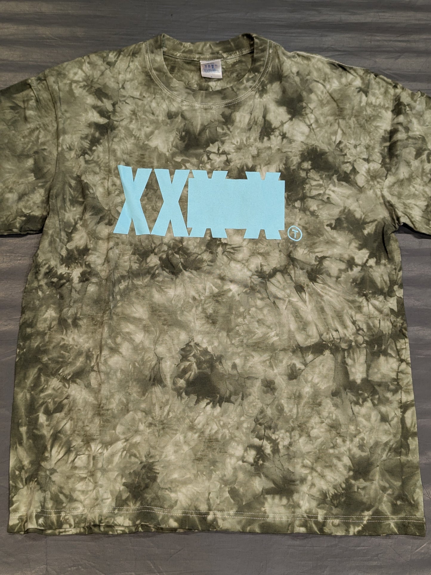T-Hawk「X-LAB3 BASIC」Tシャツ(カーキ×タイダイ)