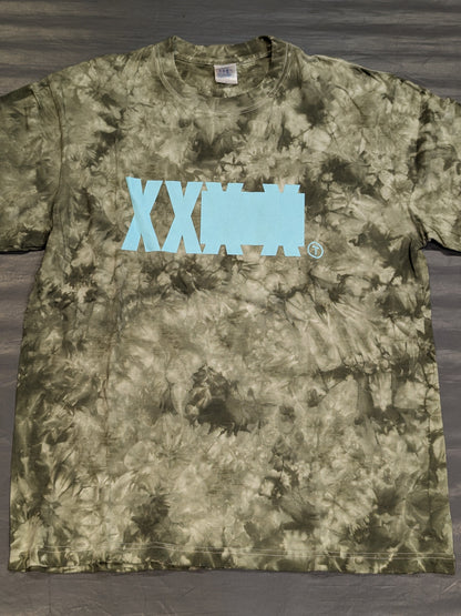 T-Hawk「X-LAB3 BASIC」Tシャツ(カーキ×タイダイ)