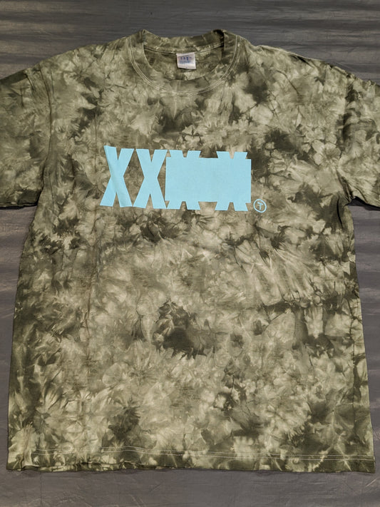 T-Hawk「X-LAB3 BASIC」Tシャツ(カーキ×タイダイ)