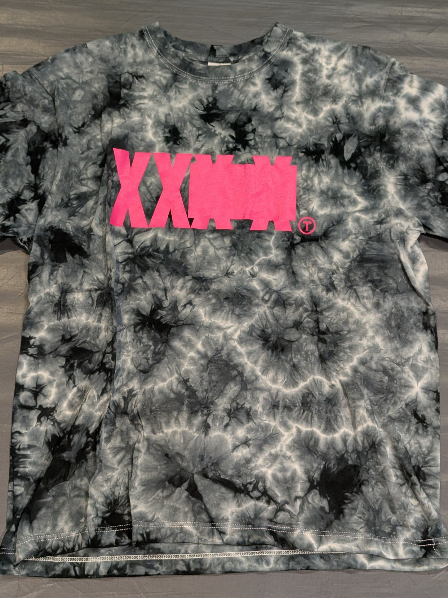 T-Hawk「X-LAB3 BASIC」Tシャツ(グレー×タイダイ)