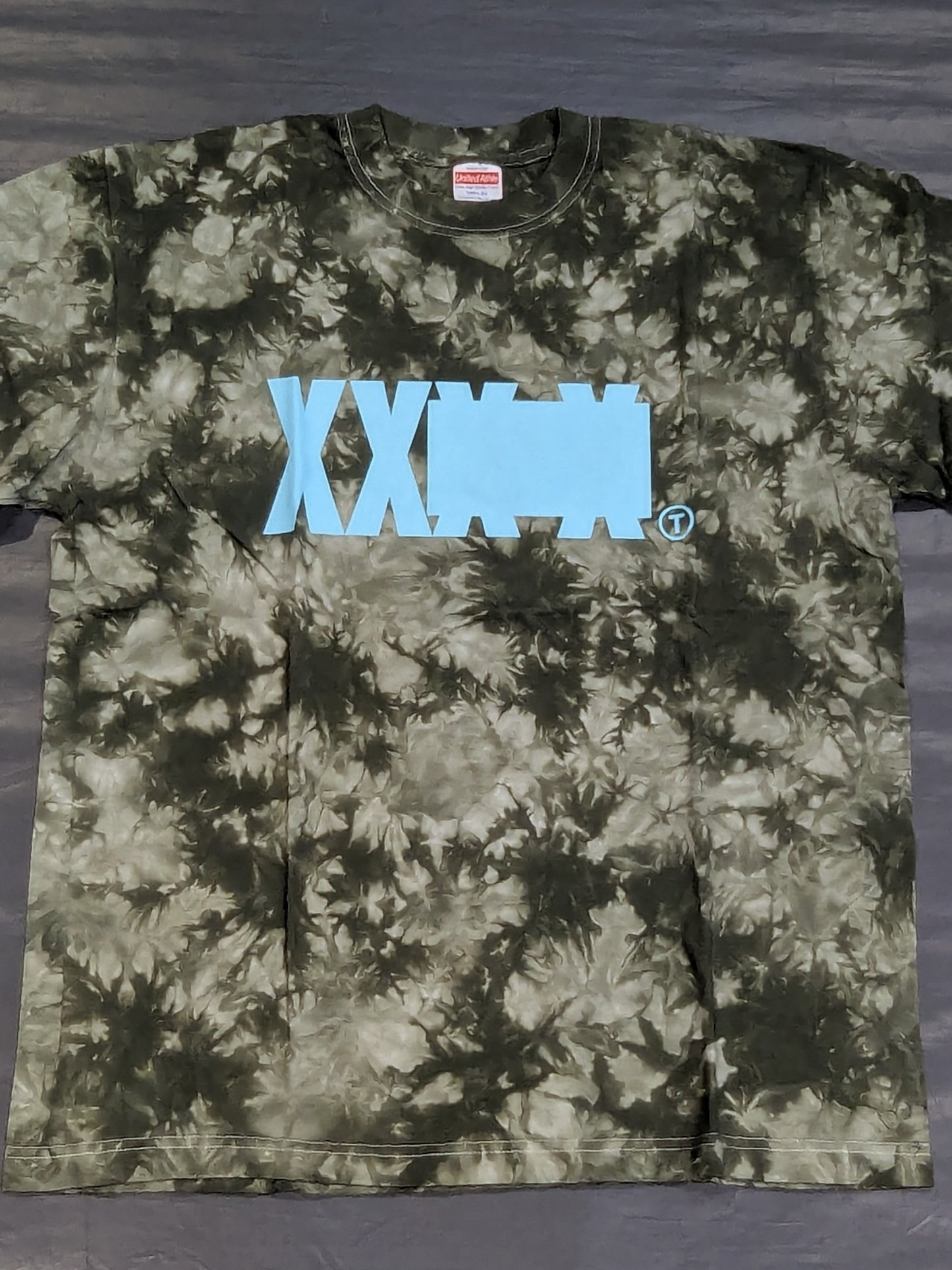 T-Hawk「X-LAB3 BASIC」Tシャツ(カーキ×タイダイ)