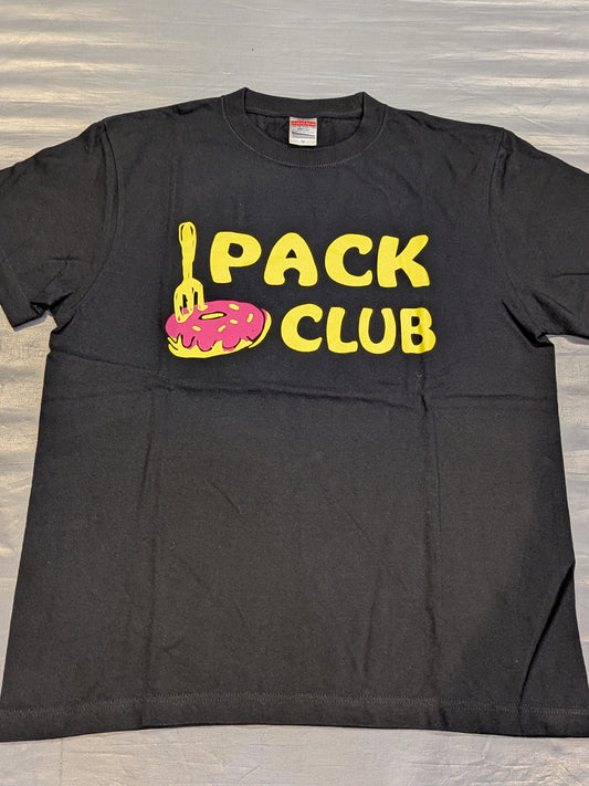 T-Hawk「6 PACK CLUB DONUT」Tシャツ(ブラック)