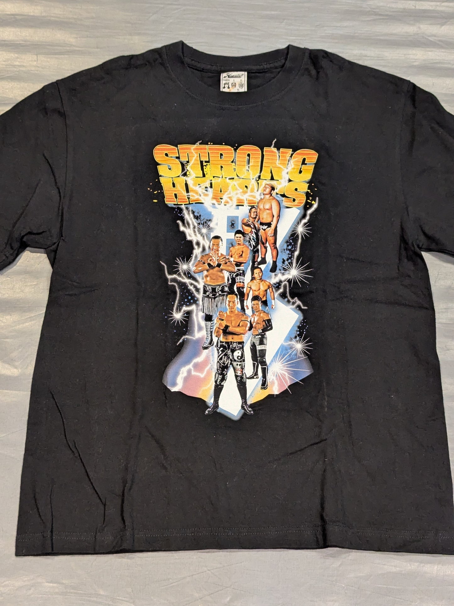 #STRONGHEARTS×HAOMING ピクチャーTシャツ(ブラック)