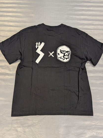 #STRONGHEARTS×HAOMING ピクチャーTシャツ(ブラック)