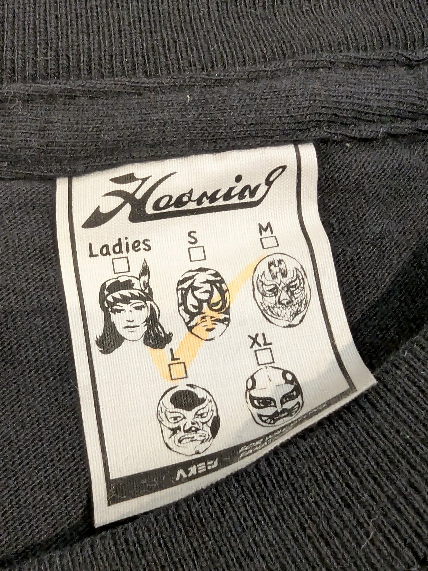 #STRONGHEARTS×HAOMING ピクチャーTシャツ(ブラック)