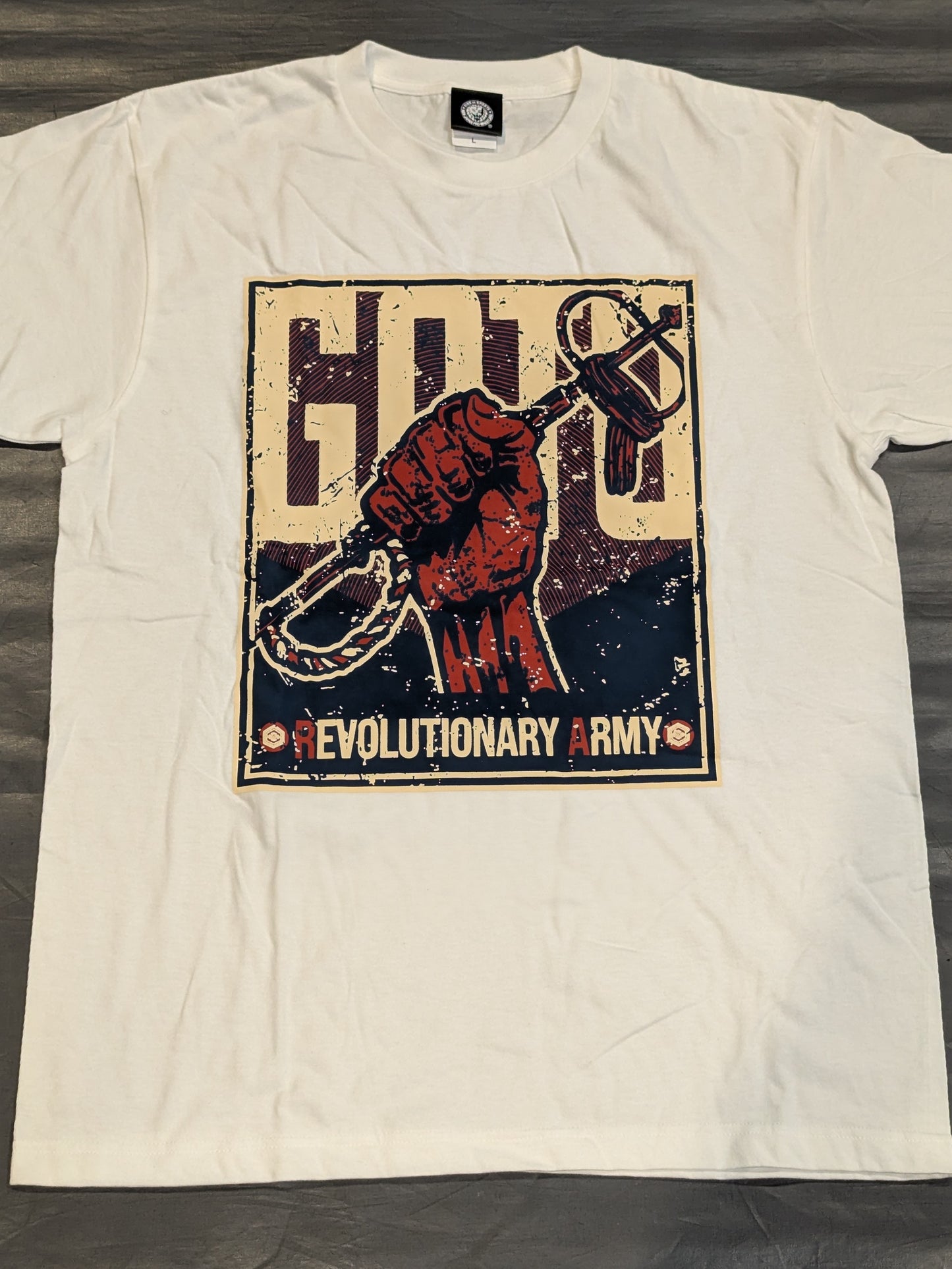 後藤洋央紀「後藤革命軍」Tシャツ(ホワイト)