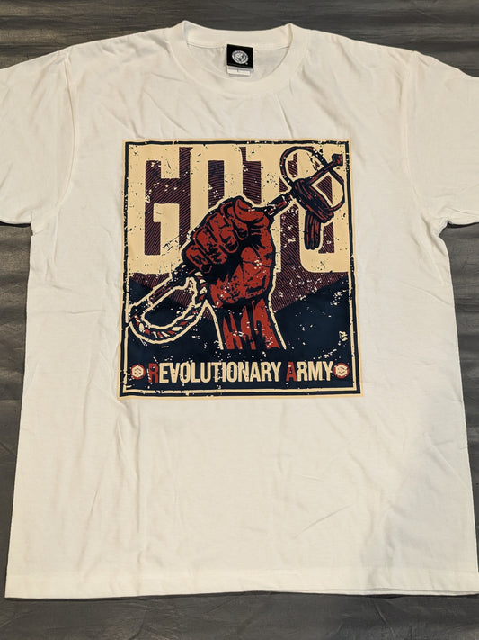 後藤洋央紀「後藤革命軍」Tシャツ(ホワイト)