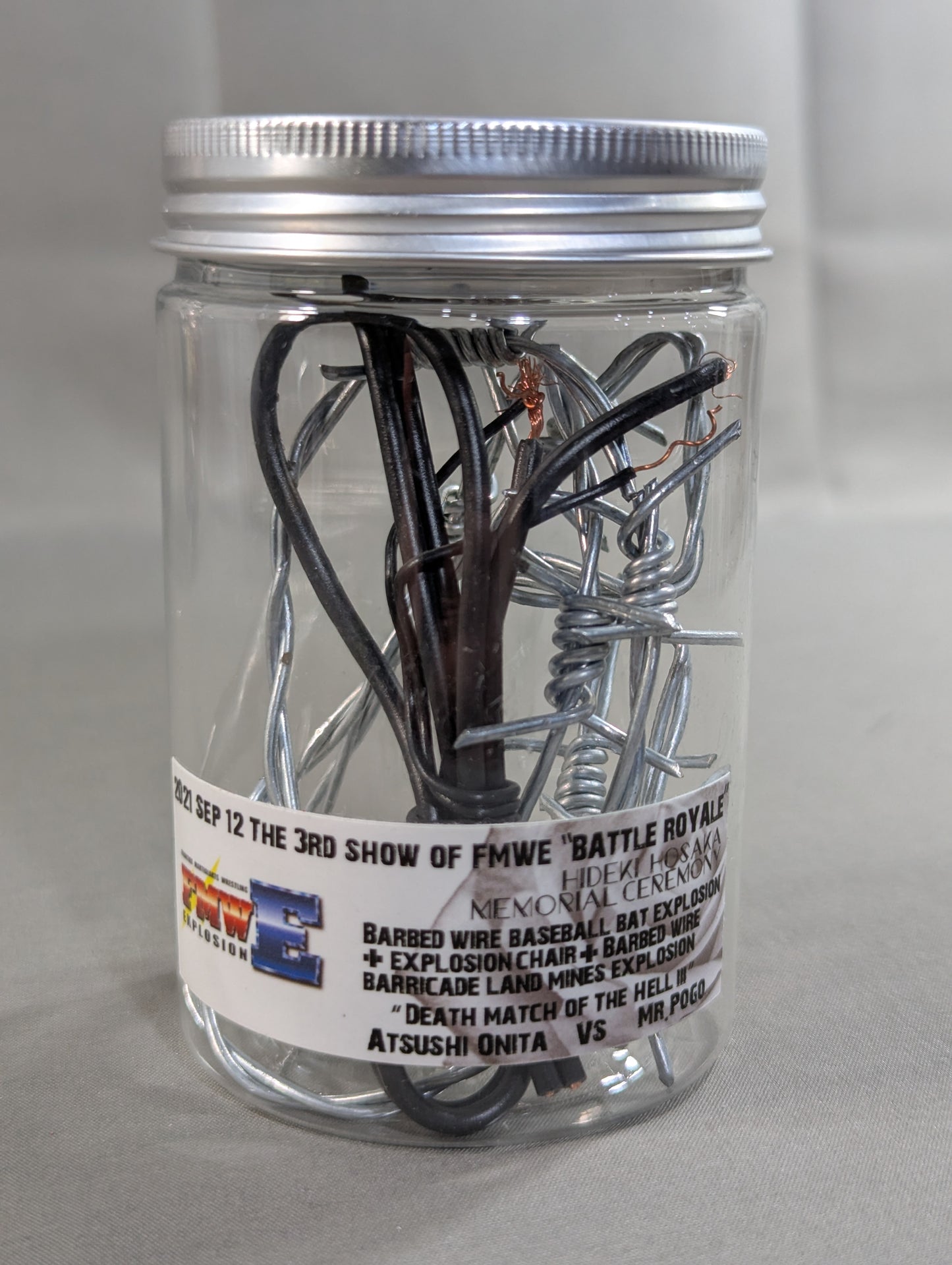 Atsushi Onita  FMWE "BATTLE ROYAL" commemoration Barbed Wire  Bottle