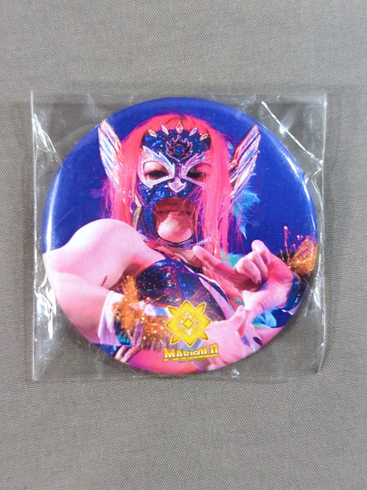 Hummingbird Marigold PinBack button (2)