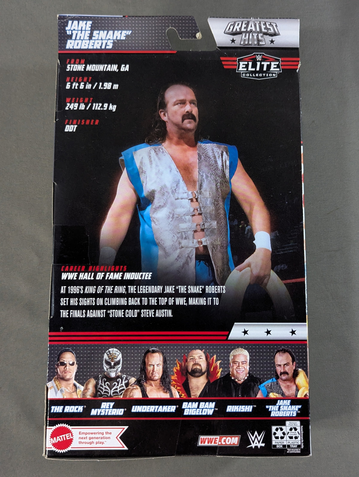 Jake Roberts (Snake Print Vest & Boots)