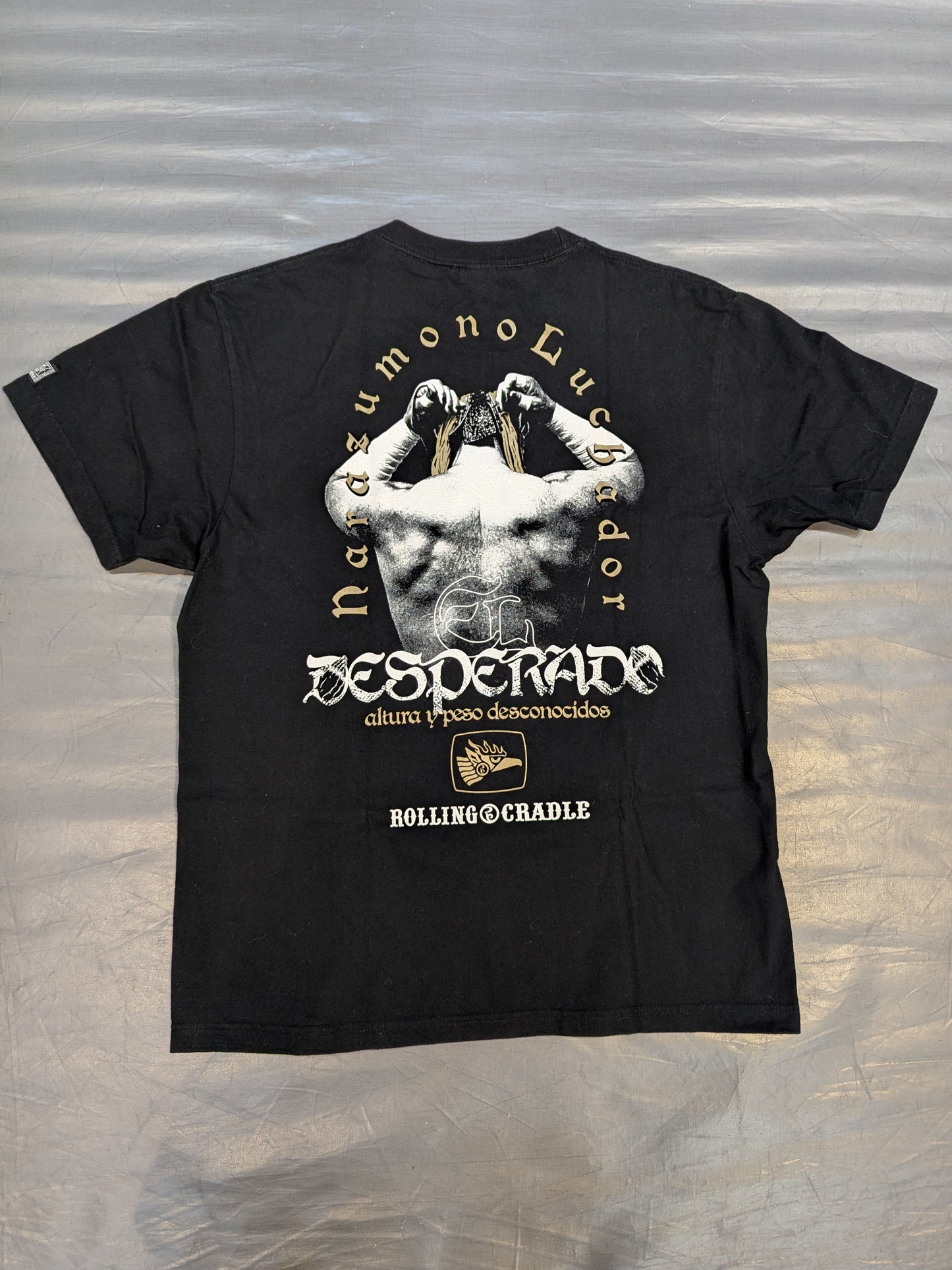 エル・デスペラード×ROLLING CRADLE コラボTシャツ⑥(ブラック×ゴールド)