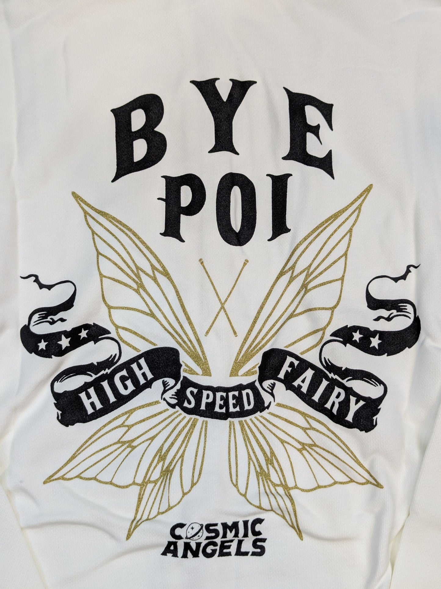 なつぽい「BYEPOI」ジップパーカー(ホワイト)