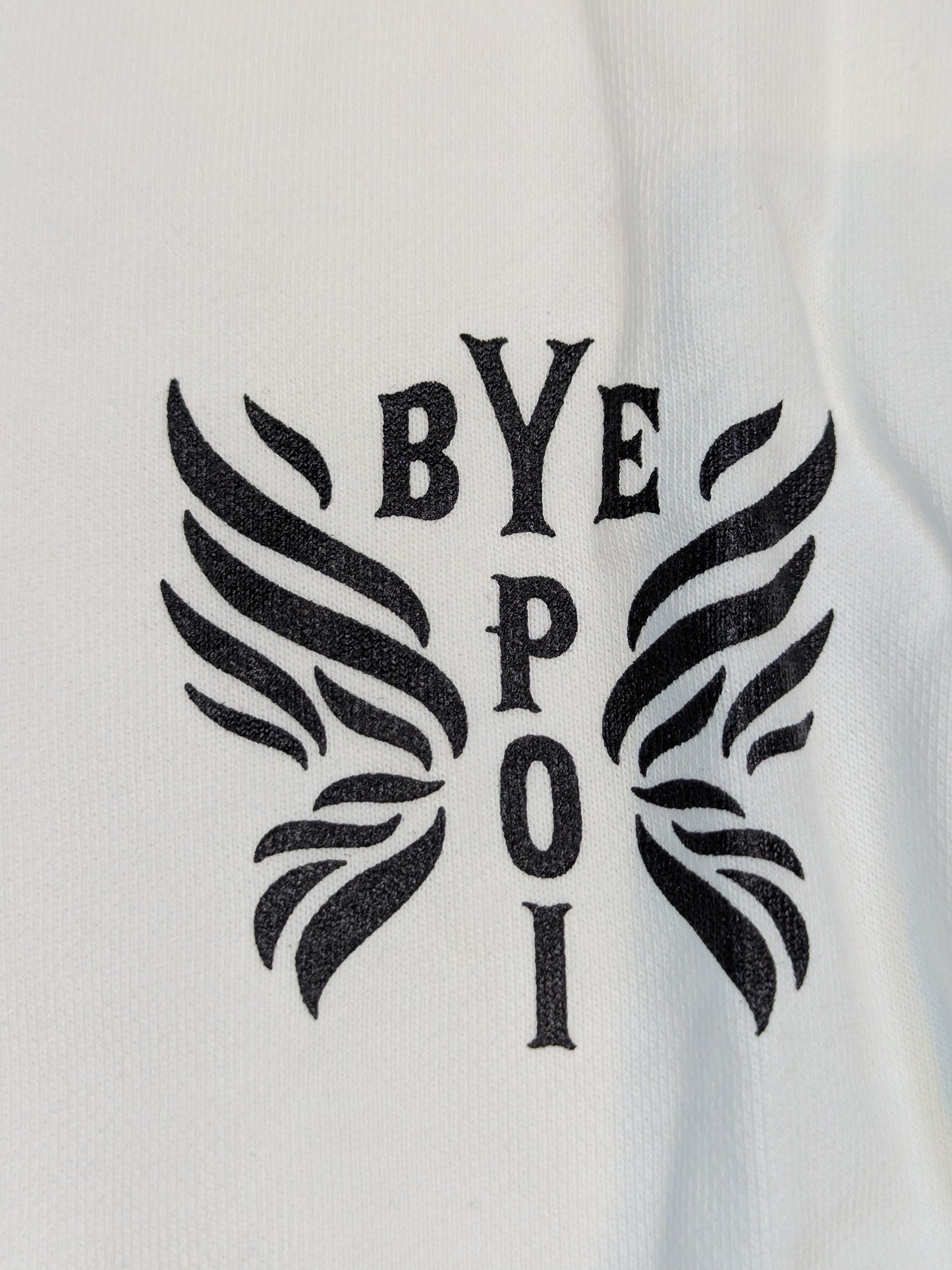 なつぽい「BYEPOI」ジップパーカー(ホワイト)