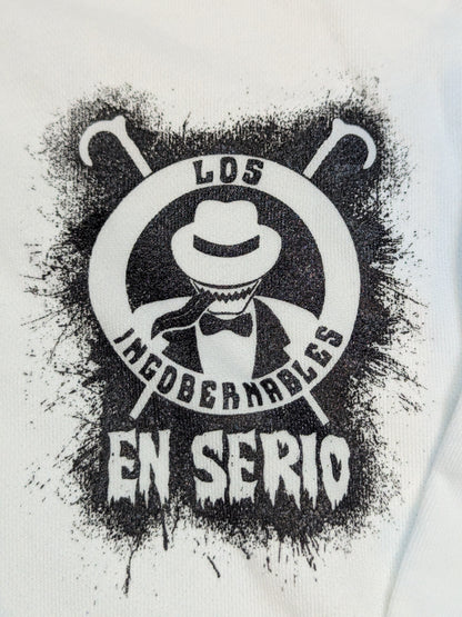 BUSHI「EN SERIO」ジップパーカー(ホワイト)