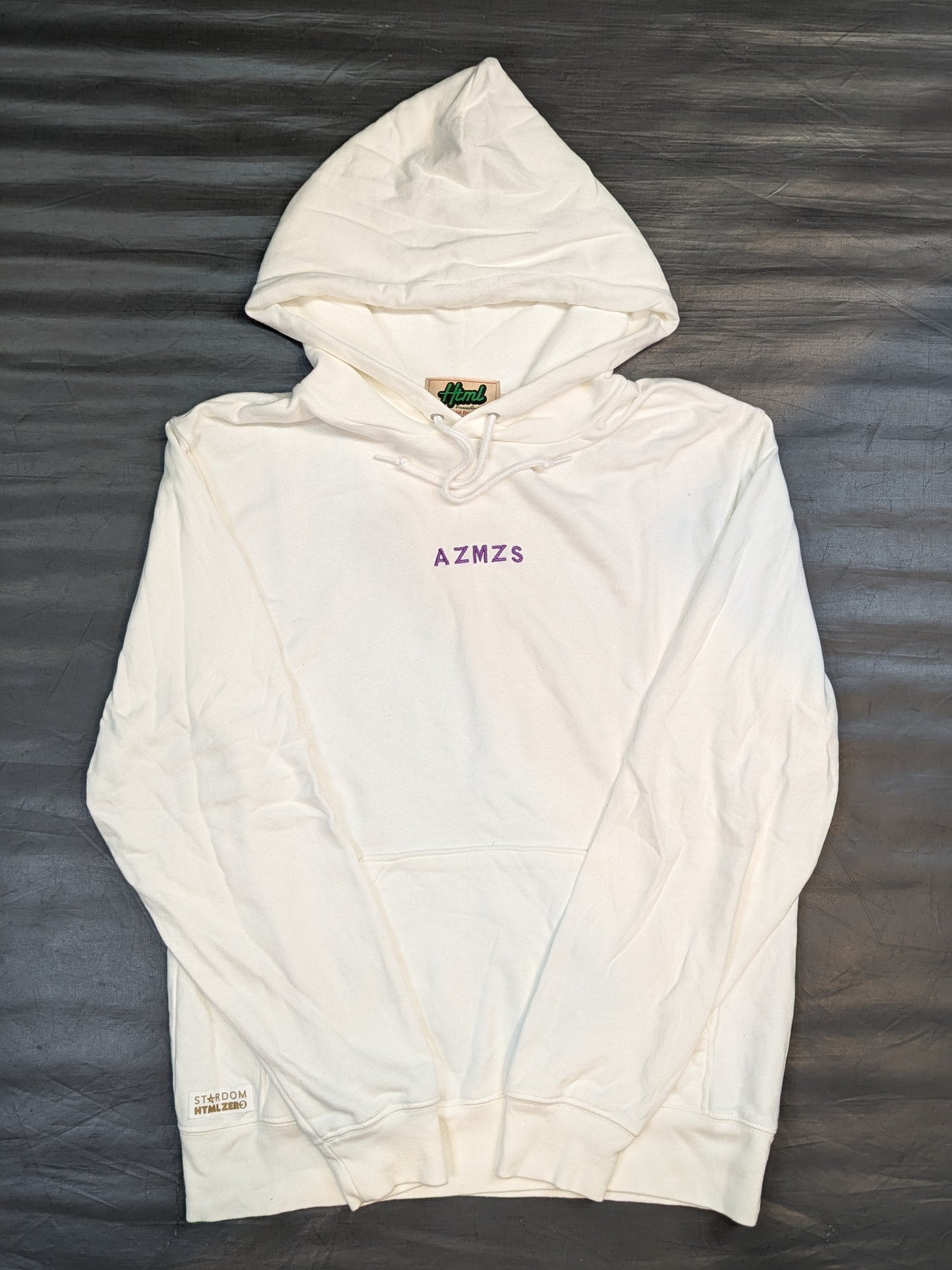 HTML ZERO3× STARDOM AZM Collaboration Pullover hoodie  (White)