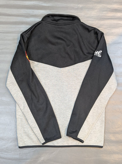 New Japan Pro Wrestling ×SOUL SPORTS Lion Mark  Micro Shaggy Zip hoodie  (Gray×Black)