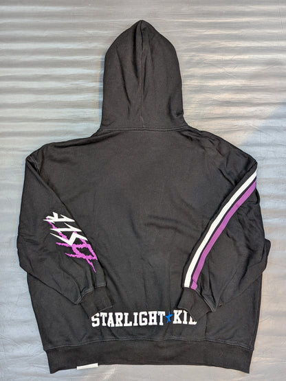 STARLIGHT KID ×R4G Collaboration Zip hoodie  (Black)