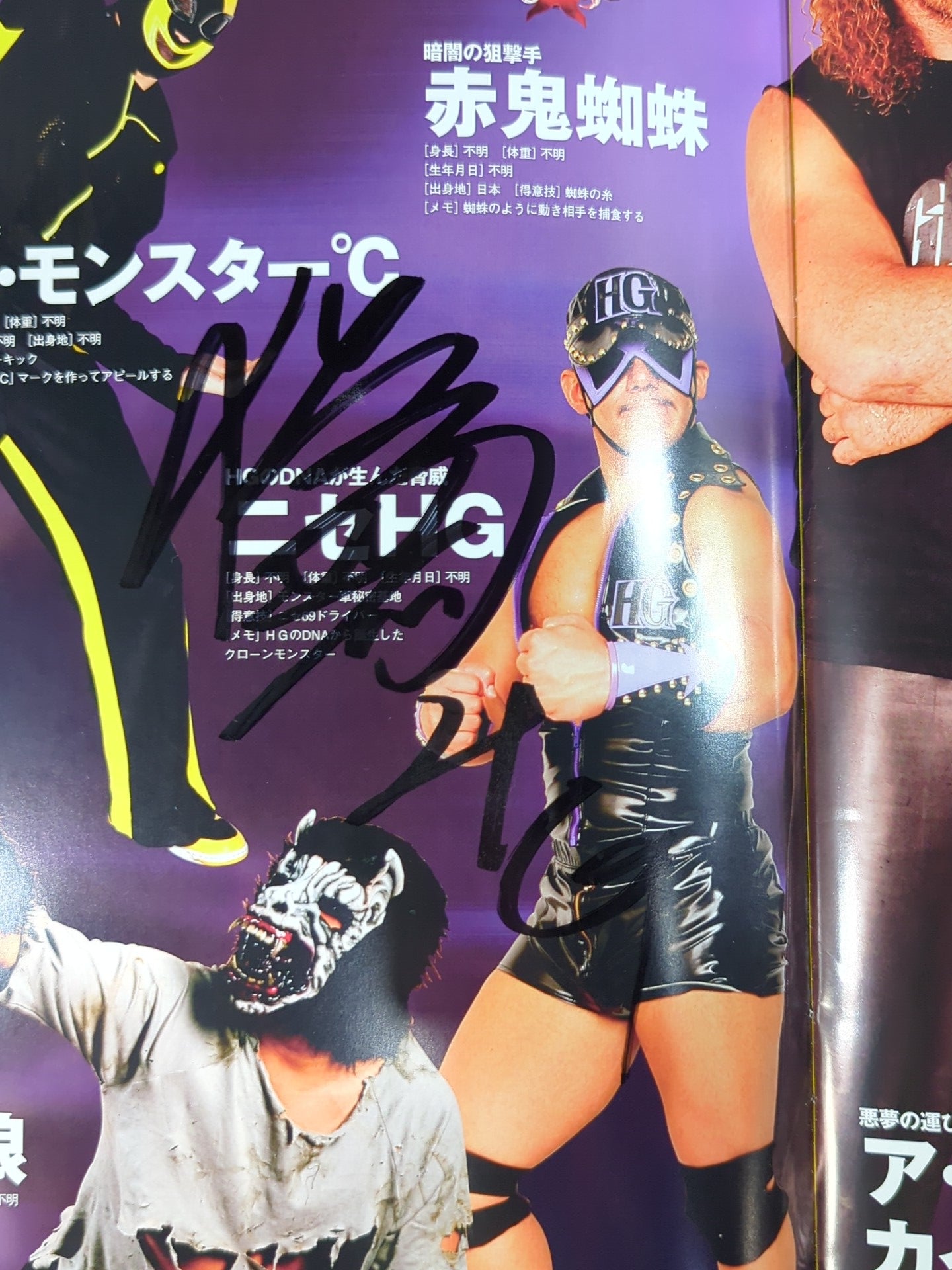 [Fake HG hand signed autograph ] Hustle Mania 2008
