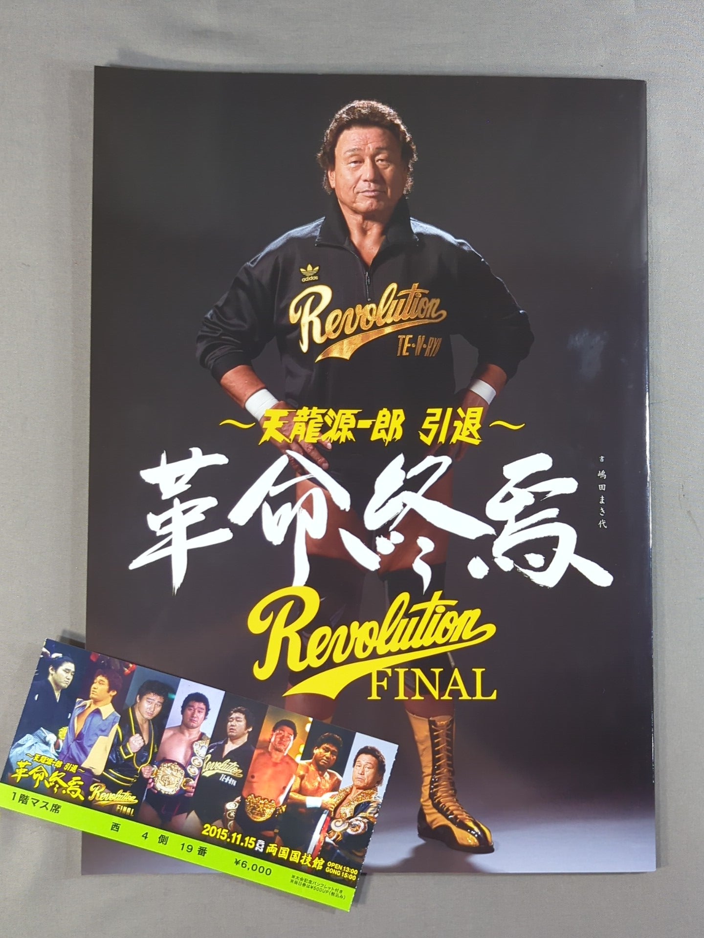 【半券付】★天龍源一郎 引退★ 革命終焉 Revolution FINAL