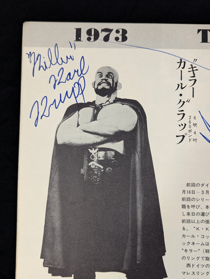 【12名直筆サイン入り】73鉄の爪(アイアンクロー)シリーズ戦