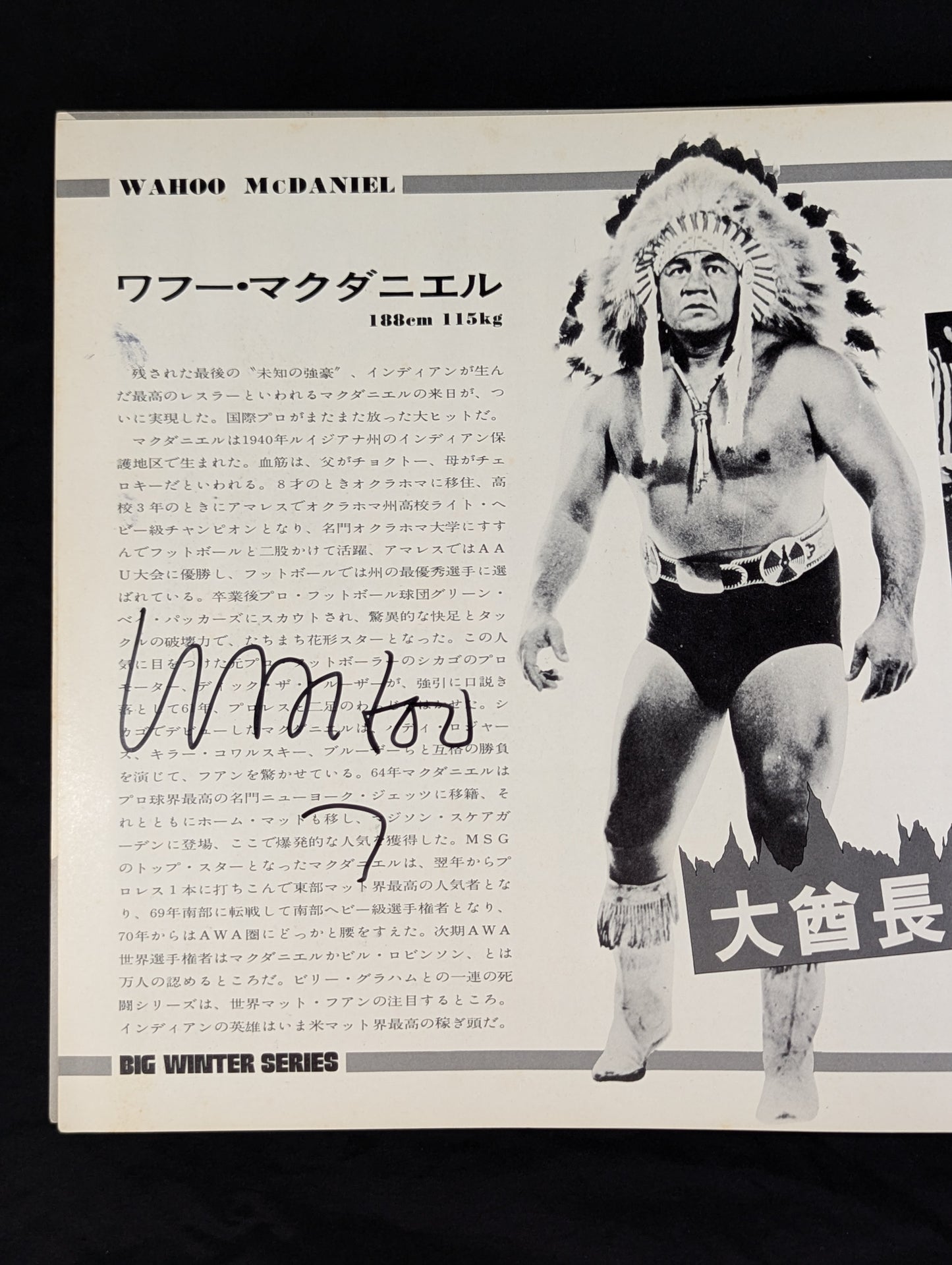 [20 hand signed autograph entries ・ Includes 8 photos】73 Big Winter Series