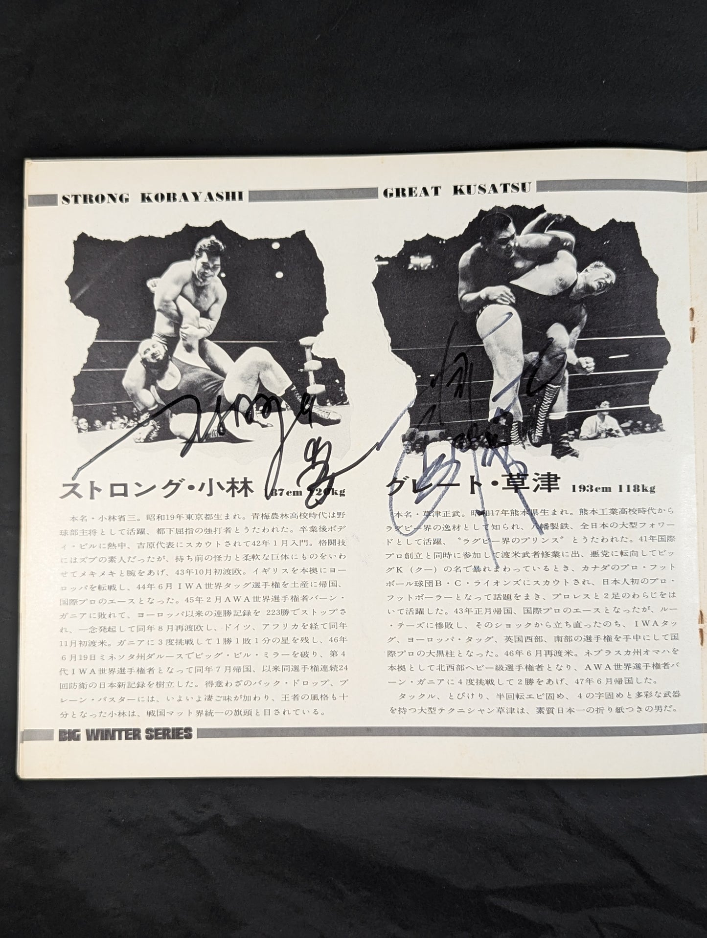 [20 hand signed autograph entries ・ Includes 8 photos】73 Big Winter Series