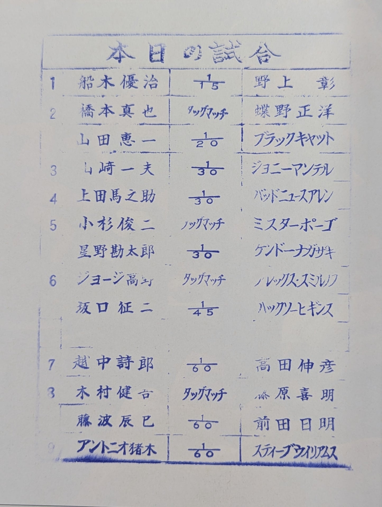★ Inoki vs. S. Williams First Single ★ Fighting Spirit Special 26