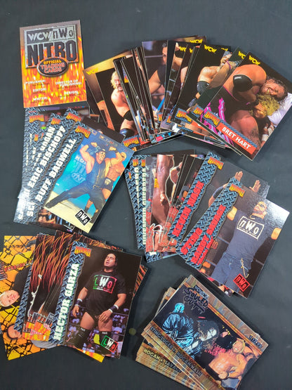 1999 Topps WCW/nWo NITRO レギュラーカード72枚＋インサートカード12枚 フルコンプリートセット