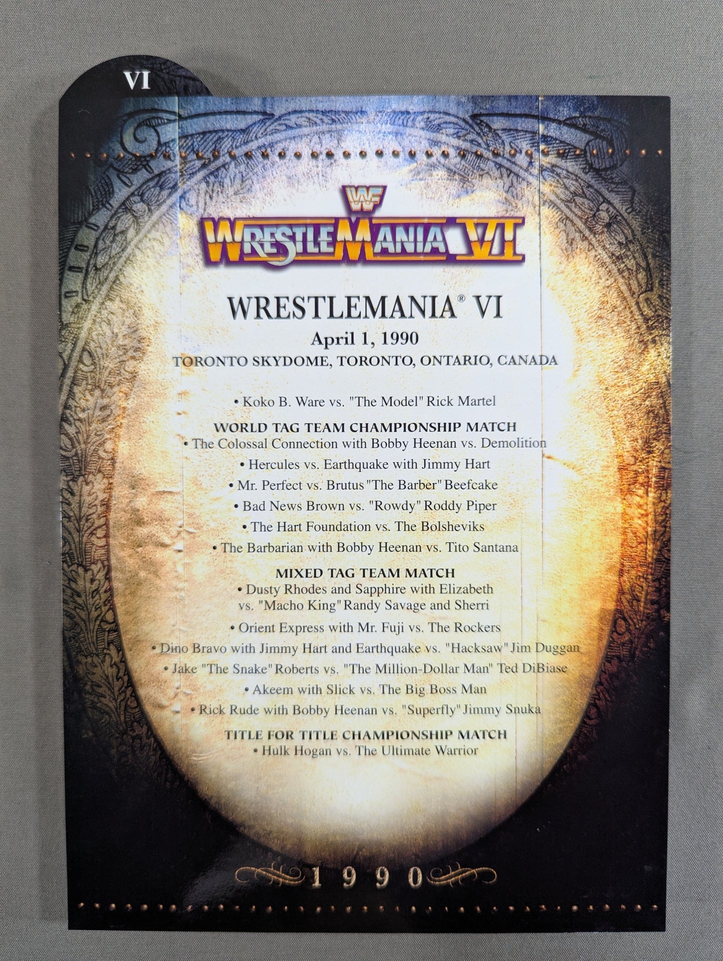 レッスルマニア6 ★WRESTLEMANIA ANTHOLOGY Vol.1★