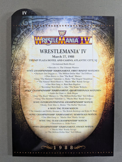 Wrestlemania 4 ★WRESTLEMANIA ANTHOLOGY Vol.1★