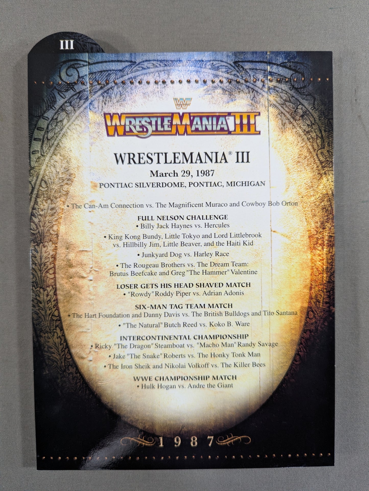 Wrestlemania 3 ★WRESTLEMANIA ANTHOLOGY Vol.1★