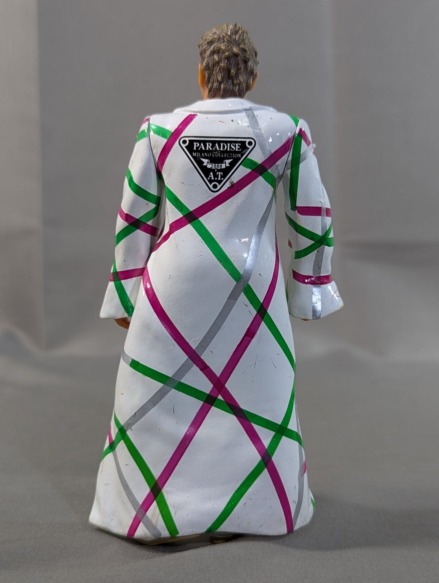 Milano Collection AT . (White gown, sunglasses, transparent dog)