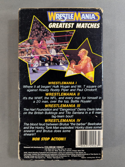 WWF WRESTLEMANIA GREATEST MATCHES