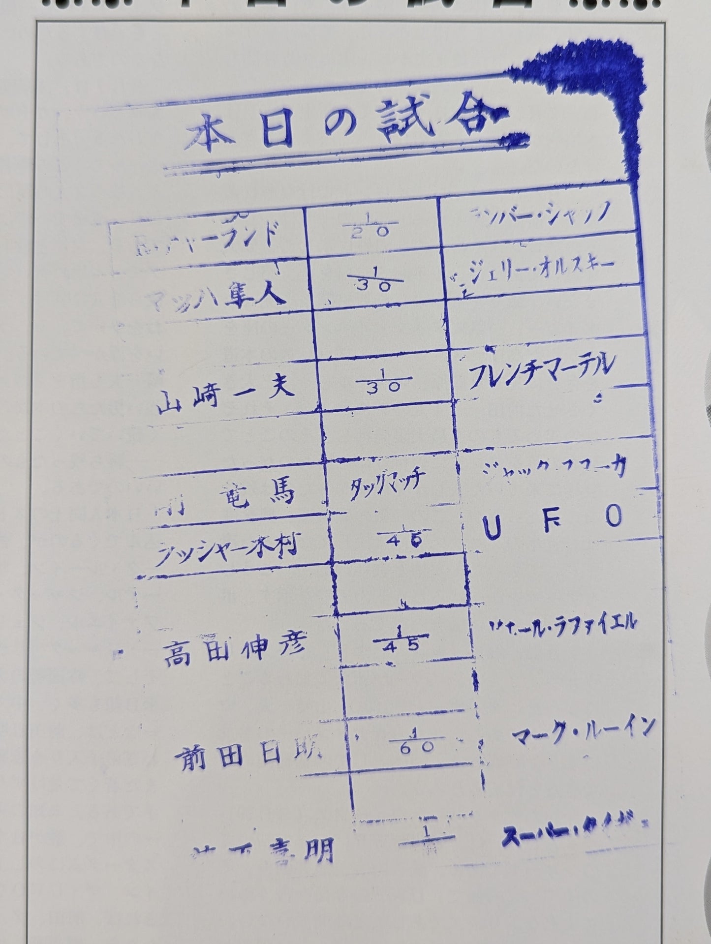 【全券付】第1次UWF / U.W.F.ビクトリー・ウイークス