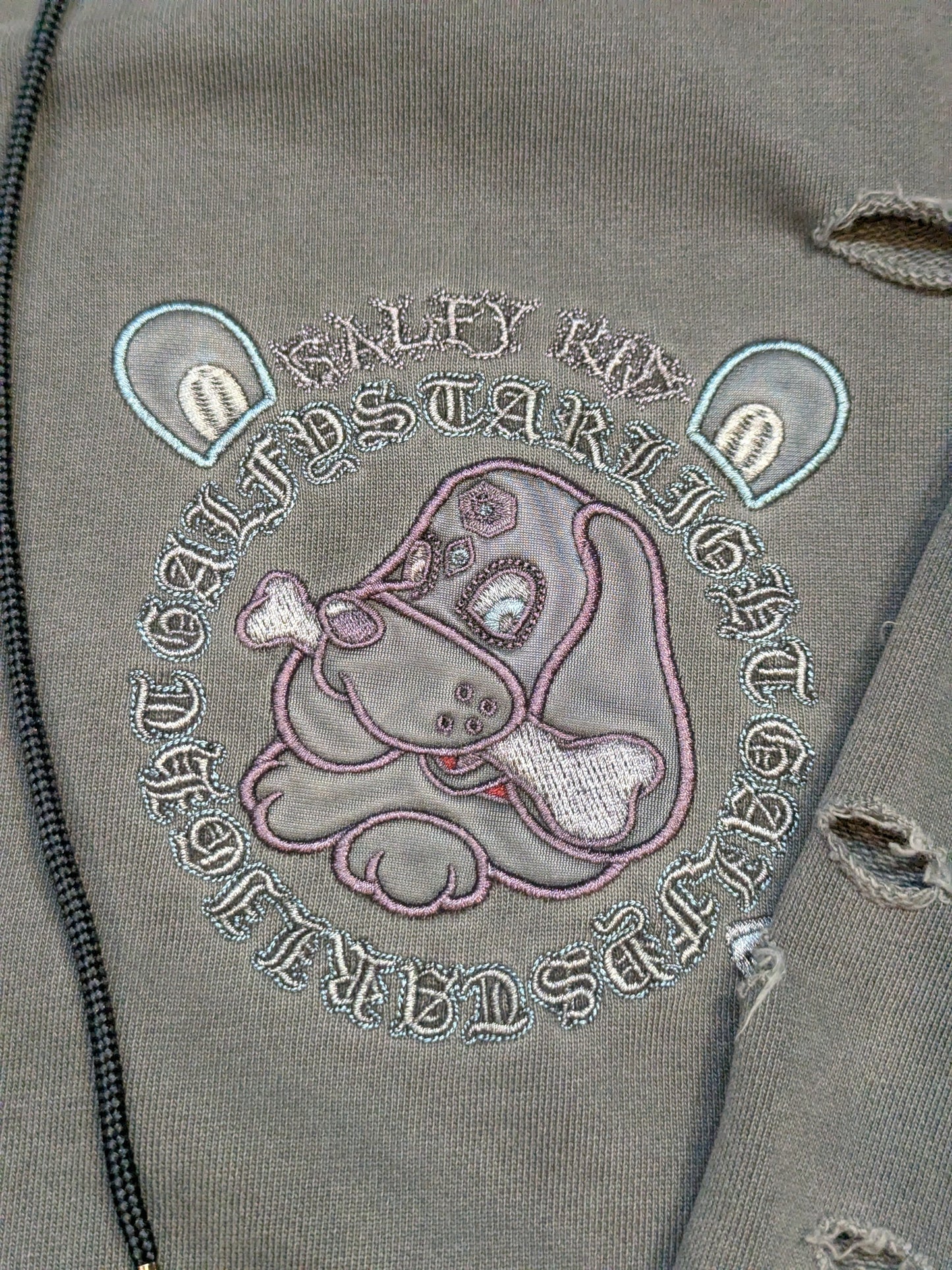 STARLIGHT KID ×GALFY Starlight Puppy hoodie  (Bitter)